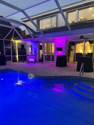 Uplighting By The Pool